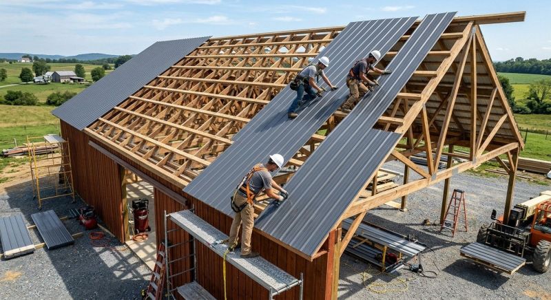 Barn Roof Installation in Naperville, IL