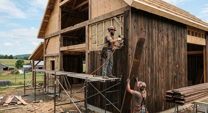Barn Wood Siding Installation in Boston, MA