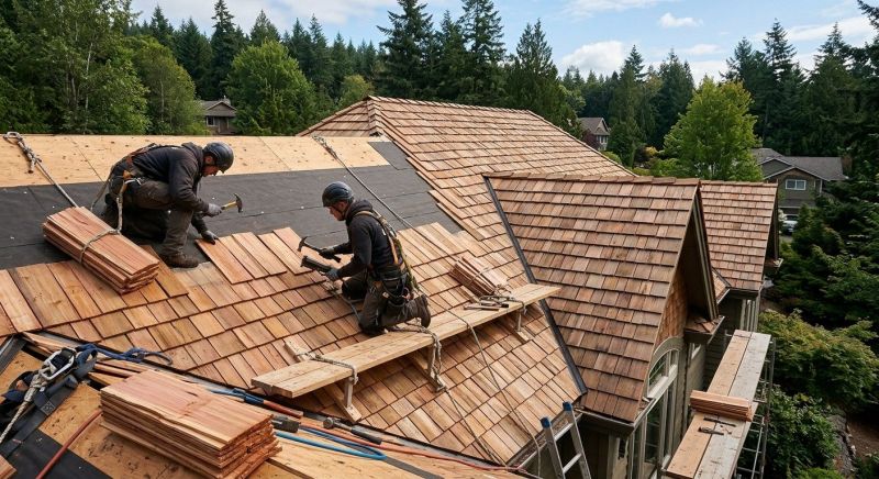 Cedar Roof Installation in Fredericksburg, VA