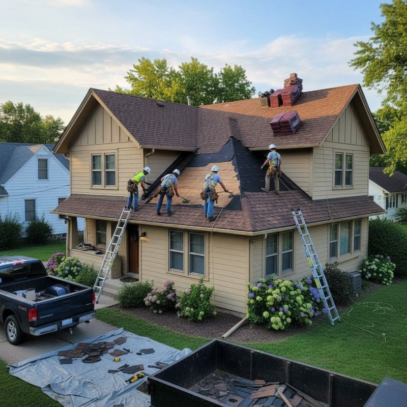 Damaged Roof Replacement in Framingham, MA