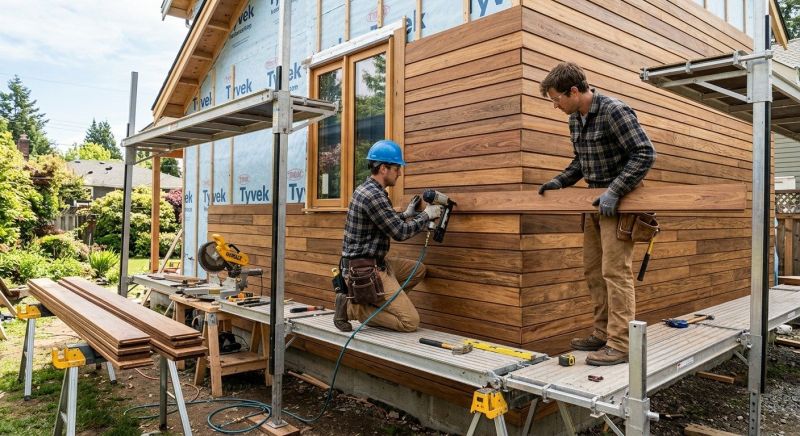 Hardwood Cladding Installation in Norwalk, CT