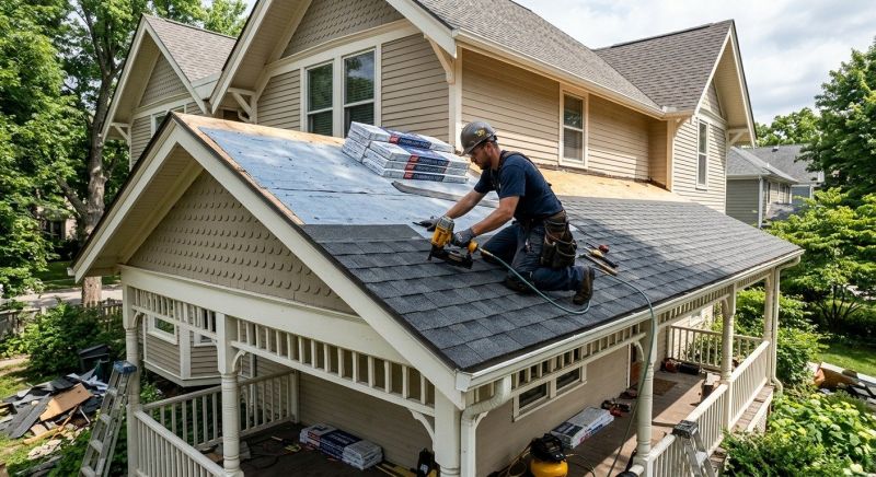 A Frame Roof Installation in Warwick, RI