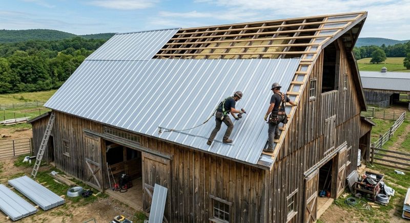 Barn Roof Construction in Naperville, IL