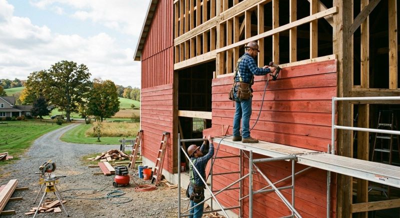Barn Siding Installation in Boston, MA