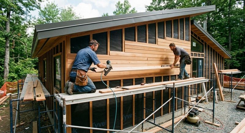 Cedar Cladding Installation in Boston, MA