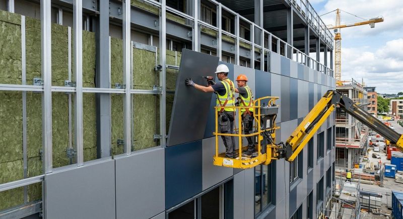 Facade Cladding Installation in Boston, MA