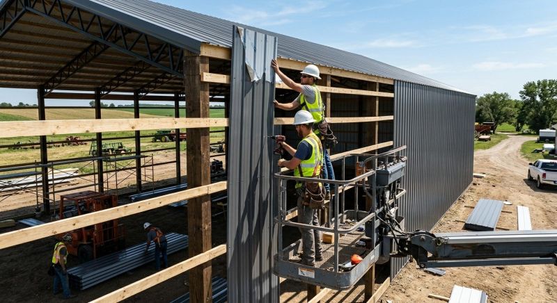 Metal Barn Siding Installation in Boston, MA