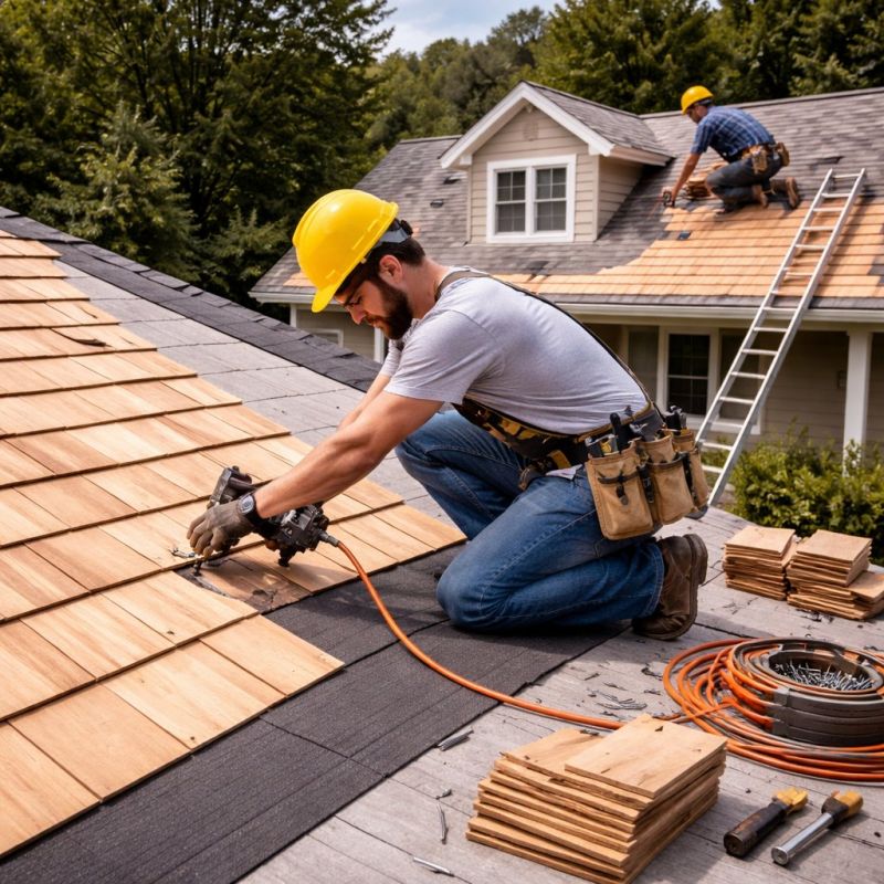 Wooden Roof Installation in Alexandria, VA